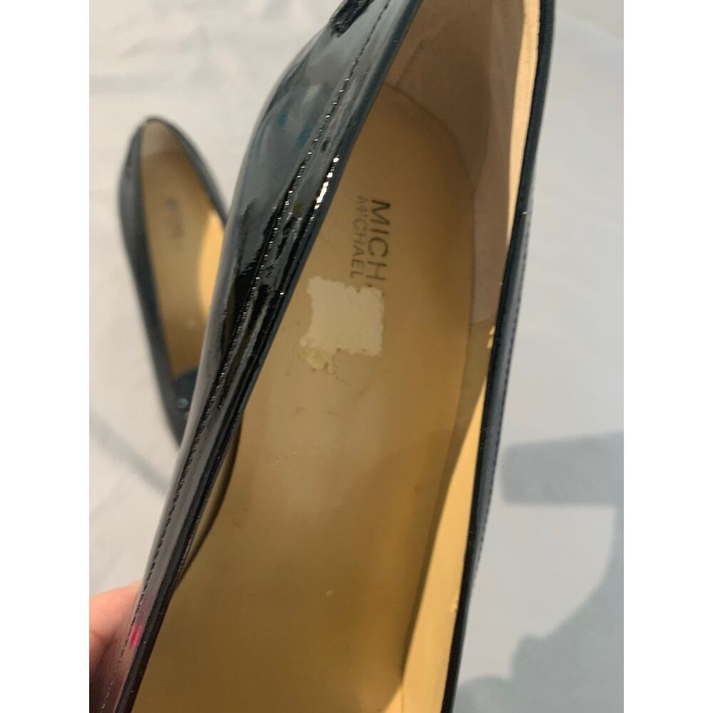 “MICHAEL Michael Kors Black Patent Leather Loafers Chunky Heel Size 8M” - Picture 4 of 5